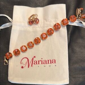 Mariana Orange Crystal Bracelet